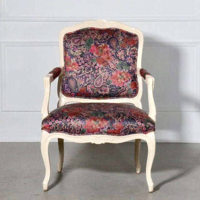 Weiman Bergere Arm Chairs by Weiman - a Pair For Sale - Image 4 of 12