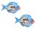 Sky Blue Vintage Mediterranean Hand Painted Ceramic Fish Shaped Platters - A Pair For Sale - Image 8 of 11
