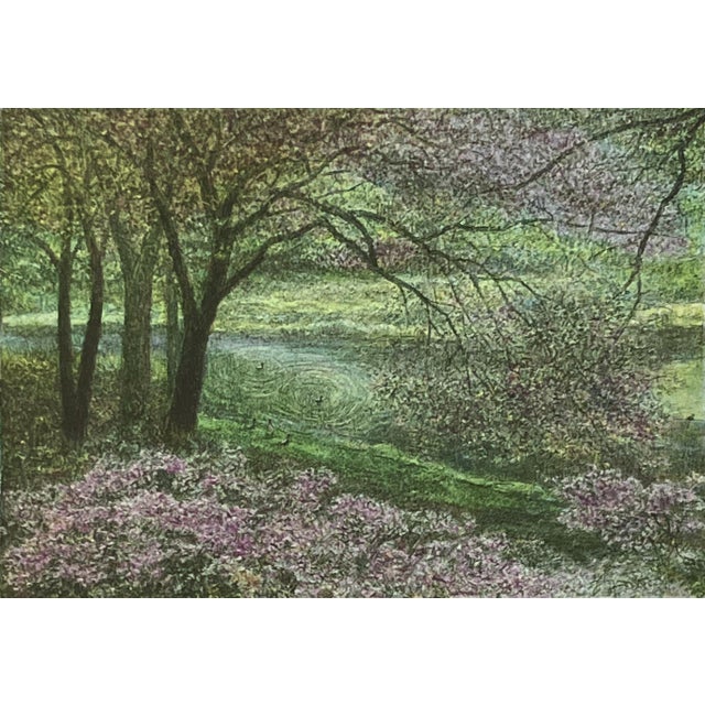 Harold Altman Duck Pond Circa 1980 Reproduction Print For Sale - Image 4 of 6
