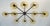 Italian 21st Century Dieci Satin Black Nickel Amber Bubbles Murano Flush Mount by Fabio LTD For Sale - Image 3 of 6