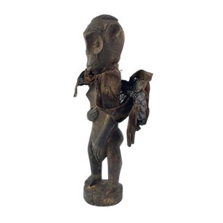 Early 20th Century Mbaka Wooden Figure For Sale