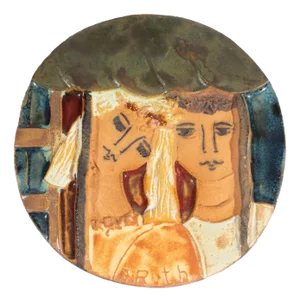 Ruth Faktor Faktorowicz Ceramic Wall Plaque