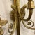 Brass Brass Finish Metal Ribbon and Tassel 3 Arm Wall Sconce With Glass For Sale - Image 8 of 10
