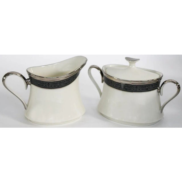 Lenox Lenox China Moonlight Mood- Service for 12 Plus Sugar/Creamer 63 PCS For Sale - Image 4 of 7