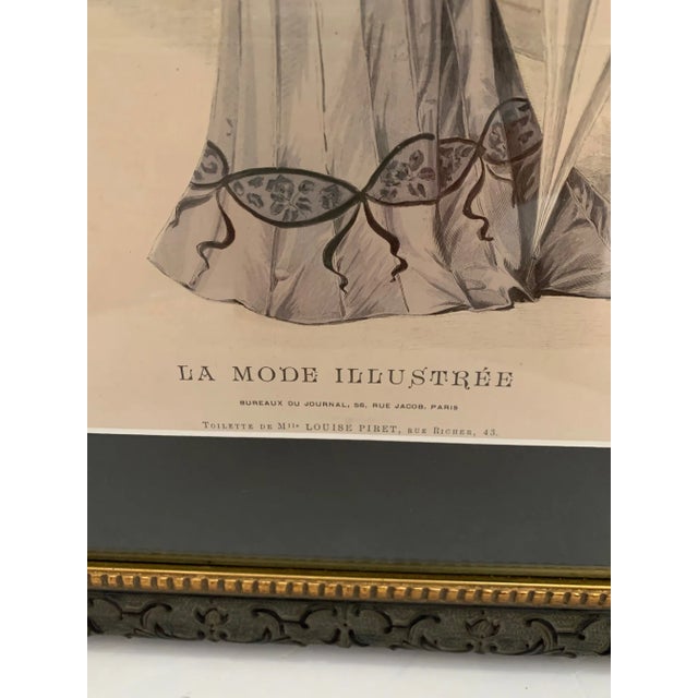 1980s Black and White Engraving of Victorian Lady For Sale - Image 5 of 9