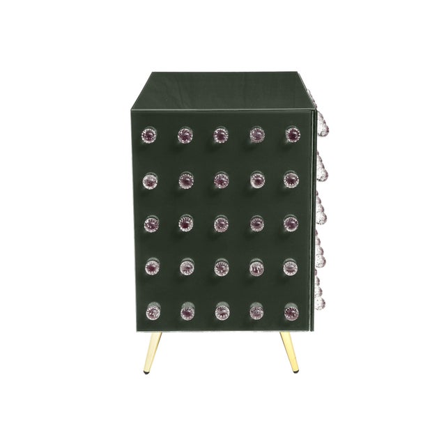 Green Bathroom Cabinet in Murano Glass from Justfurnituress SRL For Sale - Image 4 of 5