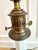 Early 20th Century White Milk Glass & Patinated Brass Table Lamps - a Pair For Sale - Image 4 of 6