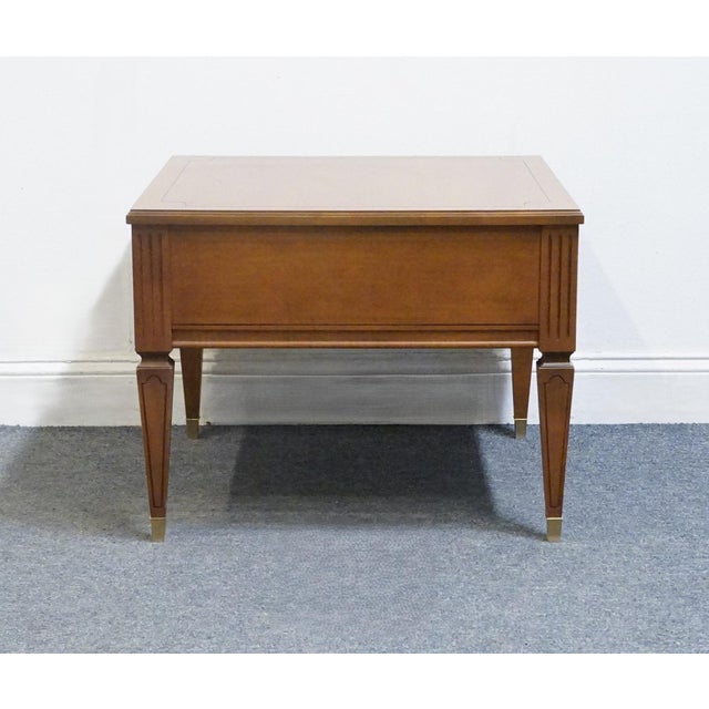 Mersman Furniture Solid Walnut Italian Mediterranean Style 26" Square Accent End Table 8716 For Sale - Image 10 of 13