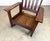 Stickley Brothers Antique Stickley Brothers Mission Oak Arts & Crafts Rocking Chair New Leather Seat For Sale - Image 4 of 12