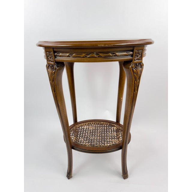 Early 20th Century French Early 20th Century Hand-Carved Wooden Guéridon Side Table For Sale - Image 5 of 17