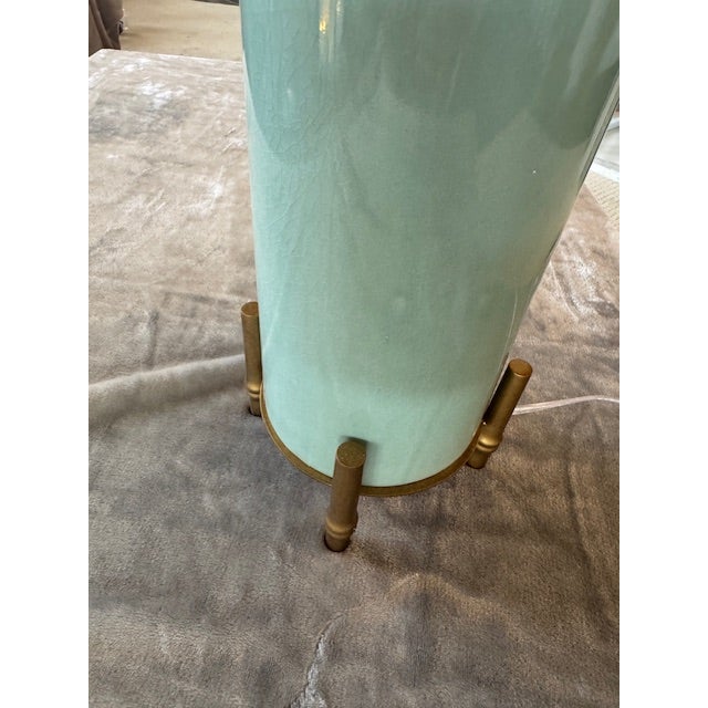 Port 68 Coastal Boca Celadon Lamp For Sale - Image 4 of 10