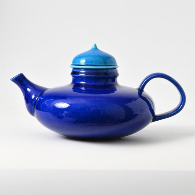 Blue Pop Teapot by Inger Persson for Rorstrand, 1970s For Sale - Image 10 of 10