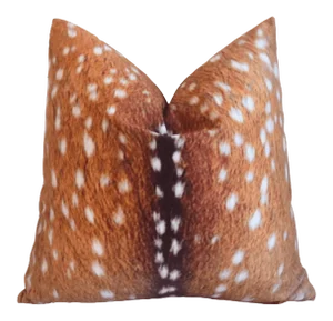 African Gazelle Animal Print Pillow Cover 17" Square