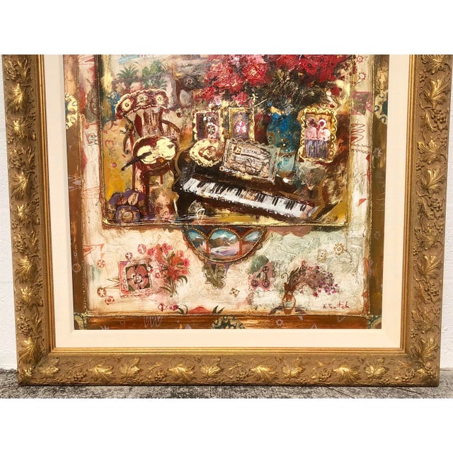 Late 20th Century Kim Tkatch (Born1963-) Oil on Canvas Original Signed Painting Framed For Sale - Image 5 of 14