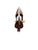Vintage Hand-Carved Solid Wood Shoe Wine Bottle Holder With Tropical Motif For Sale - Image 4 of 11