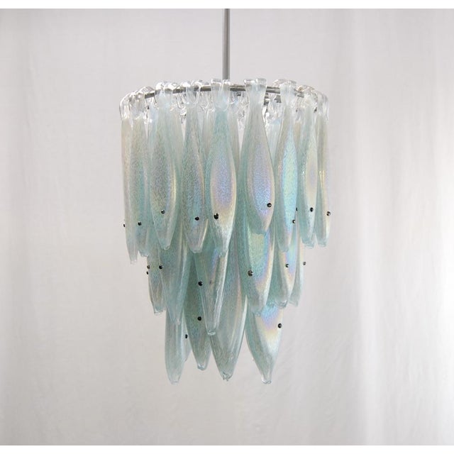 2000 - 2009 Blue Silver Herring Chandelier by Richard Rooze For Sale - Image 5 of 10