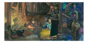 Expressionist Painting, Being After Delacroix by Regina Gately