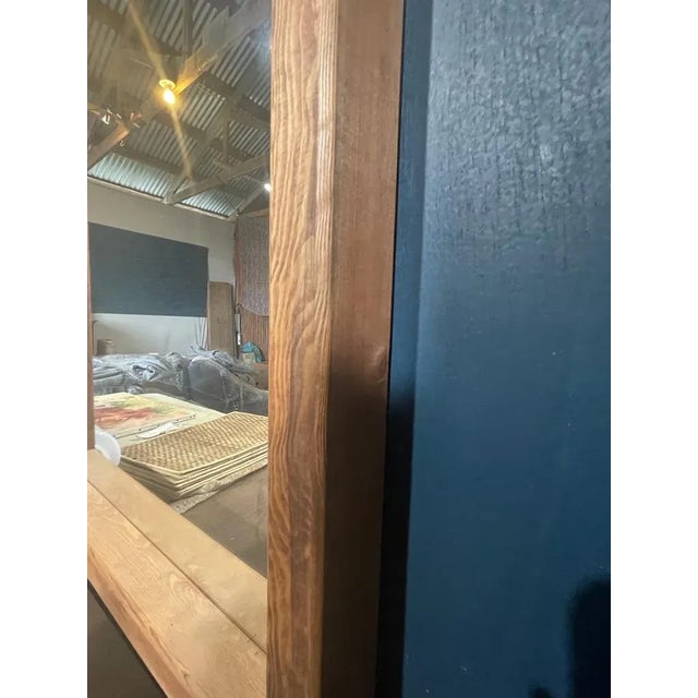 Wood Rustic Modern Full-Length Floor Mirror – Large Pine Wood Frame For Sale - Image 7 of 10