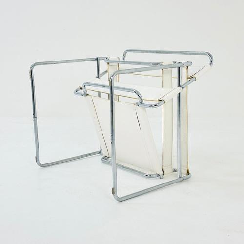 Mid-Century White B3 Wassily Lounge Chair by Marcel Breuer for Gavina, 1980s For Sale - Image 9 of 11