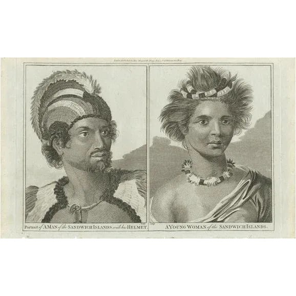 Hogg, Regalia of the Sandwich Islands: Portraits in Traditional Attire, 1790, Print For Sale - Image 10 of 10