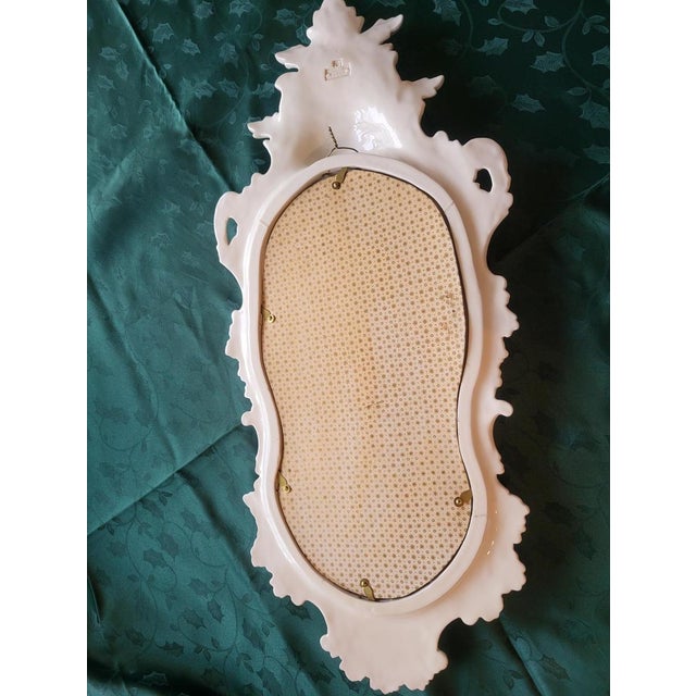 Ceramic Mirror by Corvi for La Farnesiana Parma, 1950 For Sale - Image 11 of 18