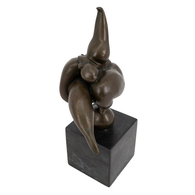 1980s 1980s Miguel Fernandez Lopez (Milo) a Nude Bronze Acrobat Balancing on a Ball For Sale - Image 5 of 7