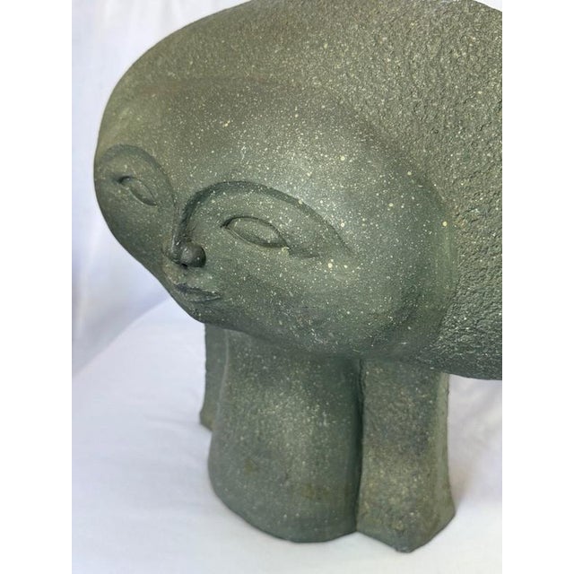 1970s Paul Bellardo (1924-2017 Ny/Ca) "Heads of the Universe" Ceramic Modernist Sculpture 1979 For Sale - Image 5 of 11