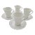1940s Limoges Demitasse Cups With Saucers Set- 8 Pieces For Sale