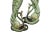 Green Brass Peacock Door Handles - a Pair For Sale - Image 4 of 4