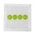 Modern Pickelballs Acid Green Cotton Sateen Cocktail Napkins, Set of 4 For Sale - Image 3 of 5