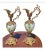 Hand Painted Porcelain and Brass Mounted Ewers Urns, a Pair For Sale - Image 11 of 11