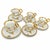 Cups and Saucers from Ohashi China, Set of 10 For Sale - Image 4 of 9