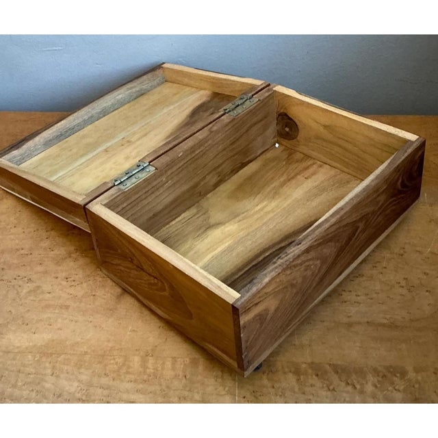 Vintage Wood and Bone Box For Sale - Image 9 of 13