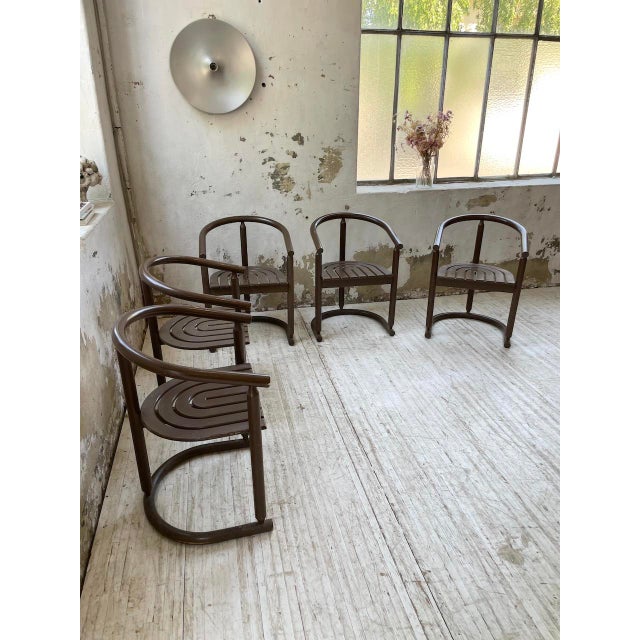 Bauhaus Vintage Chairs from Allmimö, 1980s, Set of 5 For Sale - Image 3 of 18