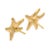 Metal Vintage Tiffany & Co Elsa Peretti 18k Yellow Gold Starfish Earrings 16.5mm, A Pair For Sale - Image 7 of 10