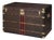 Antique 20th Century Malle Haute Trunk in Damier Canvas from Louis Vuitton, France, 1900s For Sale
