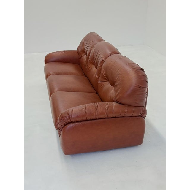 Poltrona Frau Vintage Design Sofa in Imitation Leather from Poltrona For Sale - Image 4 of 16