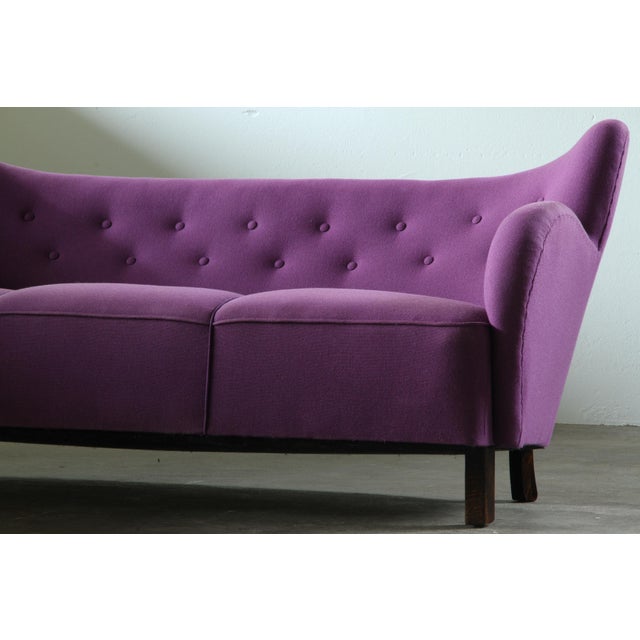 Danish Club Sofa by Fritz Hansen & Flemming Lassen, 1930s For Sale - Image 10 of 18