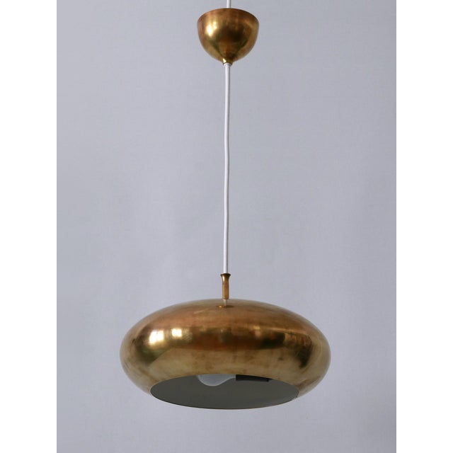 Mid-Century Modern Brass Pendant Lamp by Falkenbergs Belysning, Sweden, 1960s For Sale - Image 12 of 18