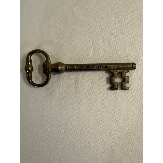 A striking vintage engraved ceremonial key associated with Joe T. Smitherman, longtime Mayor of Selma, Alabama, whose...