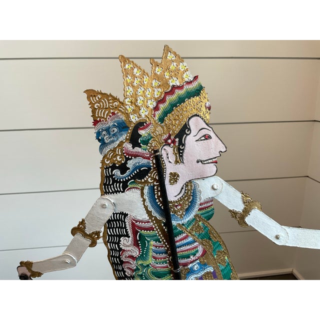 Asian Antique Vintage Indonesian Shadow Puppet For Sale - Image 3 of 5