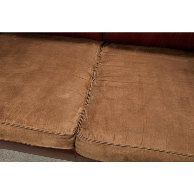George Smith English Howard & Sons Signature Leather Sofa For Sale - Image 12 of 18