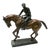 Large Bronze Jockey Rider on Race Horse Sculpture, 20th Century For Sale