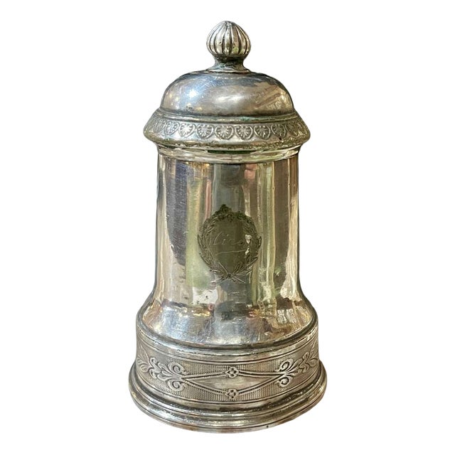 Early 20th Century Silver-Plated Pepper Mill from Christofle For Sale