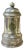 Early 20th Century Silver-Plated Pepper Mill from Christofle For Sale