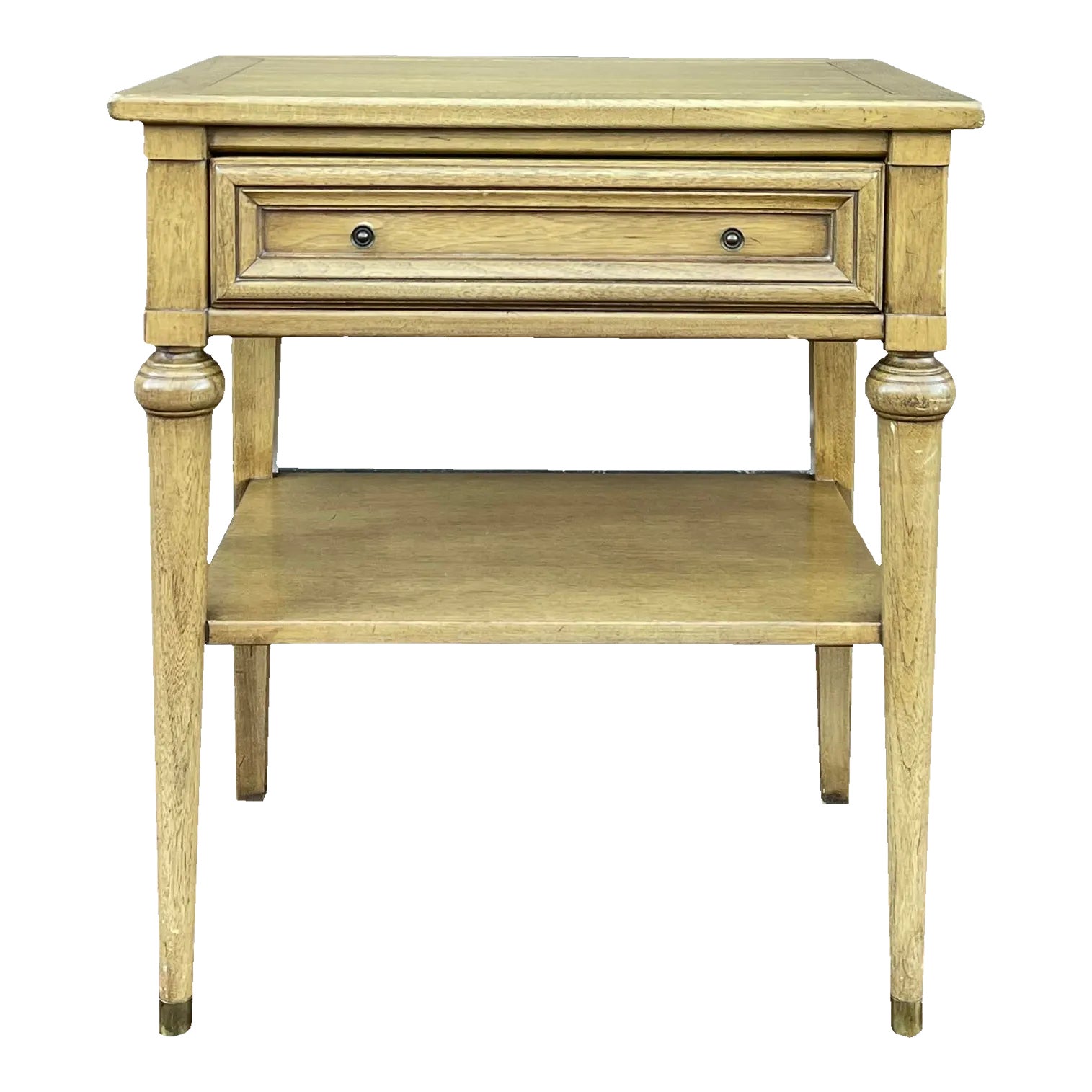 1960s White Fine Furniture Louis XVI Blonde Ash Single Drawer