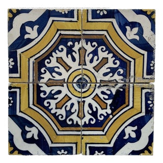 Earthenware Tiles, 1800s, Set of 24 For Sale