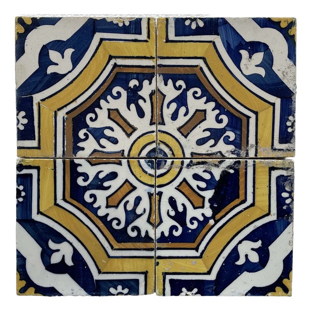 Earthenware Tiles, 1800s, Set of 24 For Sale