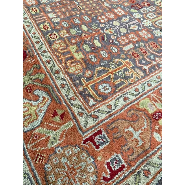 Large Antique Spanish Oushak Rug For Sale - Image 18 of 18