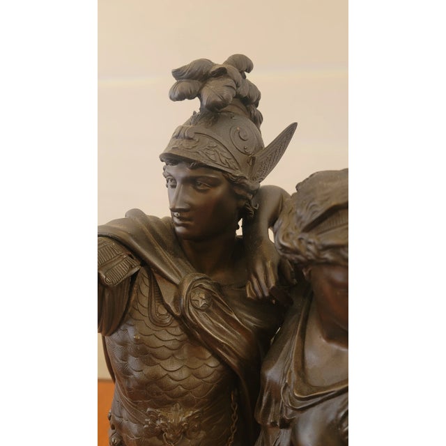 Late 19th Century Jean Louis Gregoire French Bronze 25 Inches Orestes & Iphigenia 1840-1890 Signed 87 Pounds For Sale - Image 5 of 10
